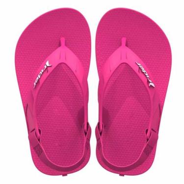 Imagem de Chinelo Sandália Infantil Baby R1 Bebê Elástico Rider, Rosa, 17/18