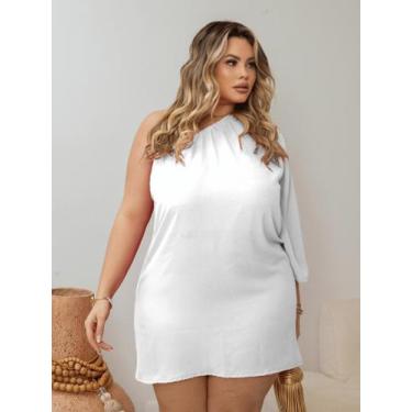 Imagem de Vestido Feminino Plus Size Candy Colors Amarelo Manteiga Tons Pasteis 