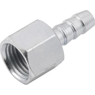 Imagem de Espigão Fixo Fêmea Mangueira 1/4 Rosca 1/4 Npt Aço Zi Vonder