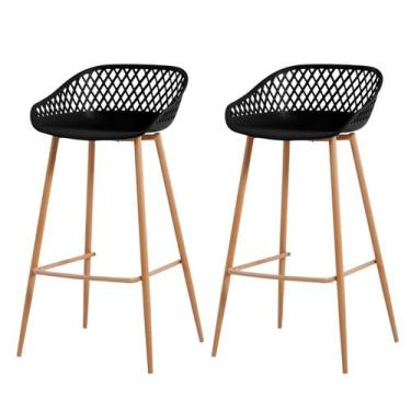 Imagem de Kit 2 Banquetas Mônaco Clarice Alta Fratini 96 cm (altura) em Poliprop