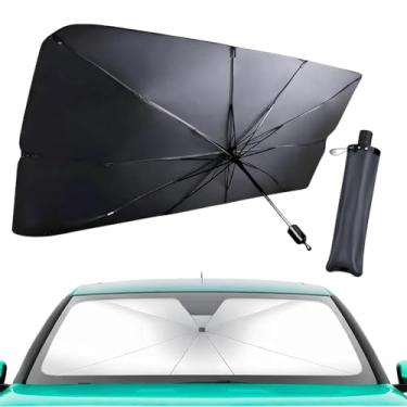 Imagem de Protetor Solar Para Brisa Automotivo Retrátil - Quebra-Sol Portátil com Proteção UV e Isolamento Térmico, Reduz Calor Interno, Dobrável, Ajuste Universal para Carro e Preto