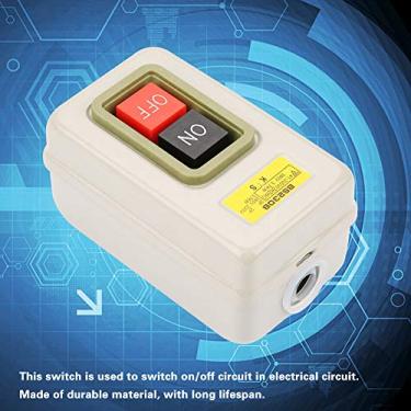 Imagem de Generic Interruptor de Botão Liga/desliga 3P Com Travamento Automático para Controle de Motor e Comutação de Circuito Elétrico, Material Durável para Longa Vida útil, Aplicável para Uso Industrial