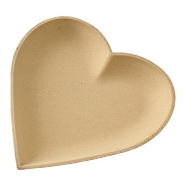 Imagem de Baoblaze Bandeja decorativa em forma de coração de madeira para toucador, centro de mesa, expositor de perfumes e joias, ideal para o Dia dos Namorados, 25 Cm X 24.5 Cm X