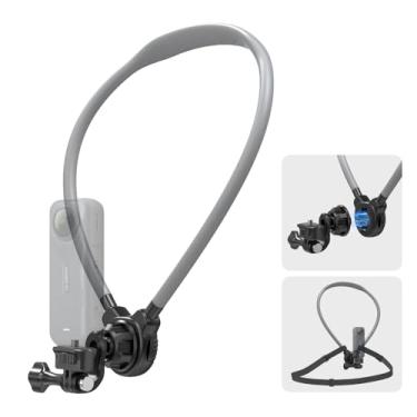 Imagem de Suporte magnético de pescoço para câmera de ação, suporte de pescoço de liberação rápida de 0,6 cm para POV Vlog mãos livres com alça de peito para Insta360 X5/X4/X3, Gopro 13/12/11, DJI Action 6/5pro
