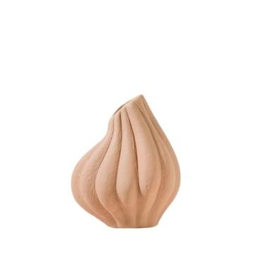 Imagem de Vaso de cerâmica laranja moderno decorações vintage arranjo de flores de cerâmica áspera arranjo de flores ornamento doméstico vaso de cerâmica centros de mesa