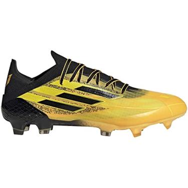 Imagem de adidas X Speedflow Messi.1 chuteira firme - futebol unissex, Ouro solar, núcleo, preto, amarelo brilhante, 35 BR