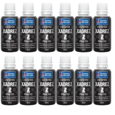 Imagem de Corante Líquido Xadrez Sherwin Williams 50ml 12 Peças Preto