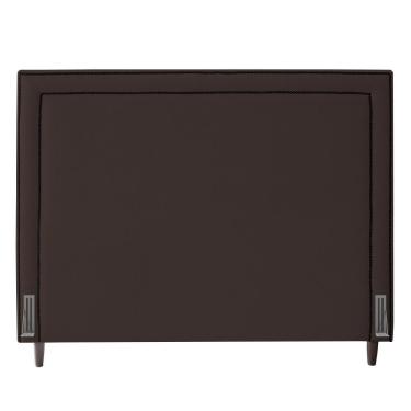 Imagem de Cabeceira Cama Box Casal Queen Size Maísa 160cm Com Frame Suede Marrom - Desk Design