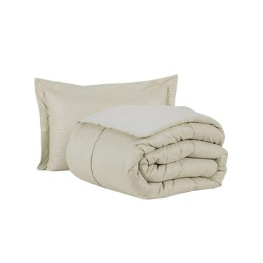 Imagem de Kit Cobre Leito Ravena To Decorando Solteiro 2 Peças Micropercal 200 Fios Toque Acetinado 100% Poliéster - Avela