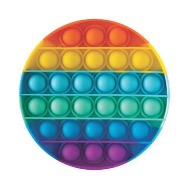 Imagem de Painel De Tecido Redondo Pop It Fidget Toy Círculo Arco Íris 170cm - V