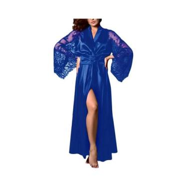 Imagem de Camisola Sexy Em Imitação De Seda Para Mulheres plus Size, Roupas De D