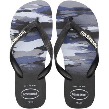 Imagem de Chinelo De Dedo Havaianas Top Camu Masculino, Preto, 41/42