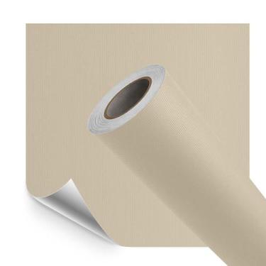 Imagem de Papel de Parede Adesivo Vinilico Premium Touch Textura Linhas Caqui 50