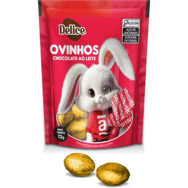 Imagem de Ovinhos de Páscoa Delice Chocolate ao Leite 72g Personagem Ameriquinho