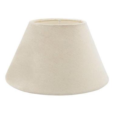 Imagem de Cúpula de abajur 10x19x11cm Tecido Algodão Soquete nacional Ref 16 Cor