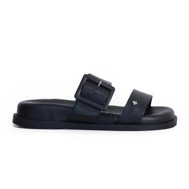 Imagem de Papete Feminina Cravo e Canela Couro Preta - 1056CC-Feminino