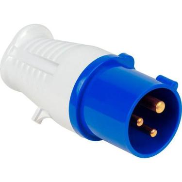 Imagem de Plug Macho Industrial JNG 2p+t 16a 6h Azul 250v MGI-013