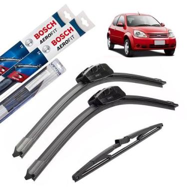Imagem de Limpador Para-brisa Ford Ka 2002 2003 2004 2005 + Traseira - Bosch e V