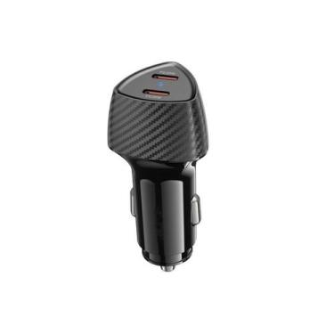 Imagem de Carregador Veicular duplo Type C 60W pr - Loft