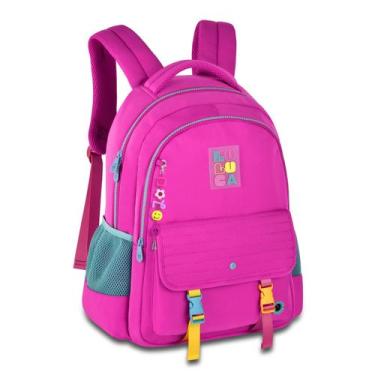Imagem de Mochila de Costas Luluca LU24601 Grande Feminina Soft Com Bolso Antifu