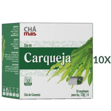 Imagem de Chá de Carqueja Cx. com 10 Sachês Vegano, Kit 10 - Chá Mais