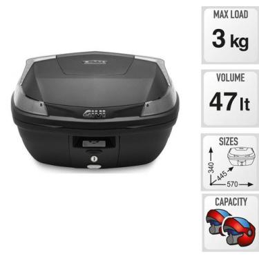 Imagem de Baú Givi Monolock Moto Fumê B47 Blade Tech B47NTML
