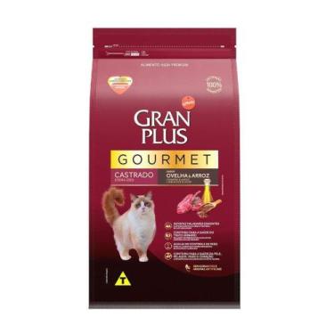 Imagem de Ração GranPlus Gourmet para Gatos Castrados Sabor Ovelha e Arroz - 10,