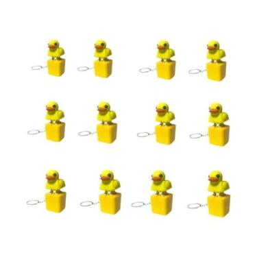 Imagem de Lanterna LED Recarregável Com Som Engraçado De Sapo E Pato, Chaveiro E