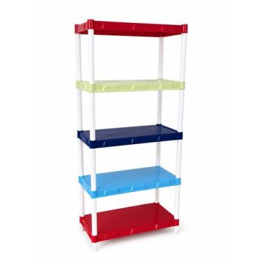 Imagem de Estante modular com 05 prateleiras colorida 877
