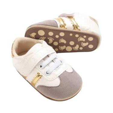 Imagem de Sapatos Para Bebês 0-1 Ano, Primavera E Outono, Com Listras, Solado De