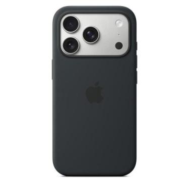 Imagem de Capa iPhone 17 Pro Silicone, com MagSafe, Apple, Preto