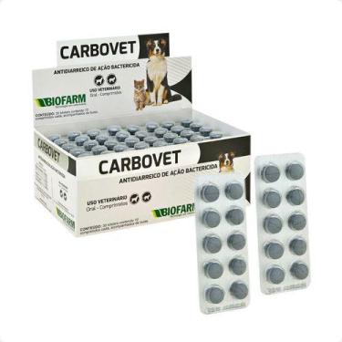 Imagem de 2 Carbovet Biofarm Para Cães E Gatos Blíster 10 Comprimidos