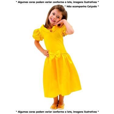 Vestido Infantil Princesa Cores - LeLa Kids