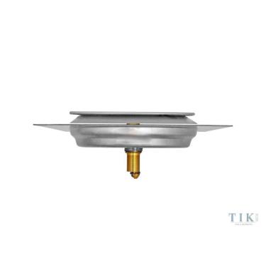 Imagem de Kit 05 Ralo Click Quadrado 10X10 Inox Veda Cheiro E Insetos