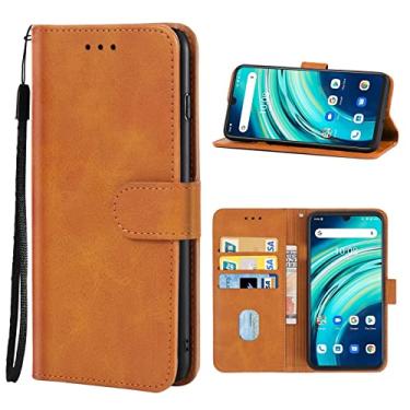 Imagem de Leather Phone Case For for UMIDIGI A9 Pro / A9 Pro 2021 (Brown)