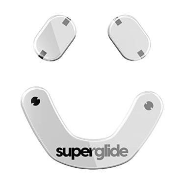 Imagem de Superglide – Mouse Feet / patins mais rápidos e suaves feitos com vidro ultra forte, sola super rápida, suave e durável para SteelSeries Prime Mini com fio/sem fio [branco]