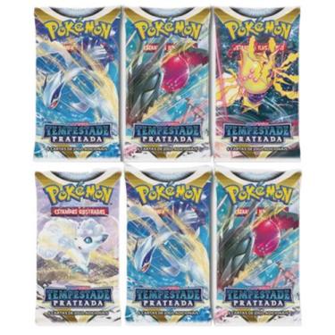 Imagem de Pokémon Pack Com 60 Cards Espada Escudo Tempestade Prateada - Copag