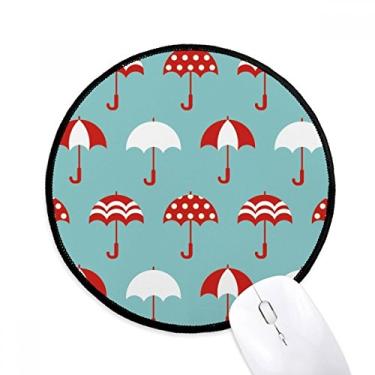 Imagem de Umbrella Rain Weather Cloud Sun Mouse pad Desktop Office Tapete redondo para computador
