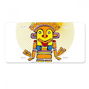 Imagem de DIYthinker Ancient Egypt Latin Soul Estátua Padrão Placa de Carro Decoração Acessório de Aço Inoxidável