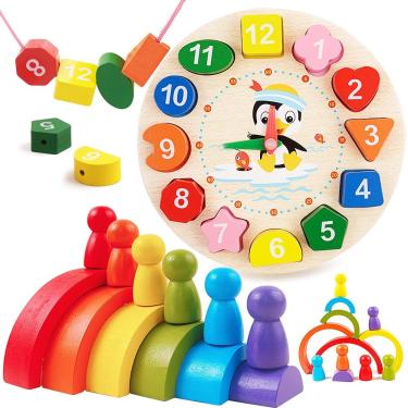 Jogos educativos de tabuleiro magnéticos para crianças, Labirinto de cores  e números, quebra-cabeças para pré-escolares, 3 4 5 anos, meninos e meninas  - AliExpress