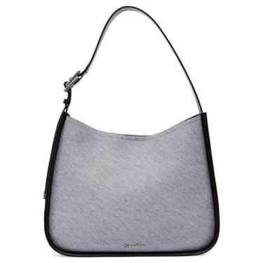 Imagem de Calvin Klein Bolsa de ombro Dana Organizational Hobo, Cinza, One Size