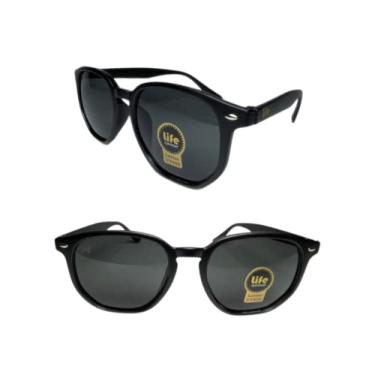 Imagem de Óculos de Sol Original Hope Hexagonal Preto Oval Masculino Feminino Unissex UV400