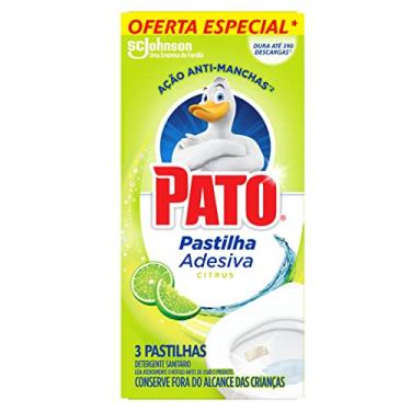 Imagem de Pato Desodorizador Sanitário Pastilha Adesiva Citrus 3Un