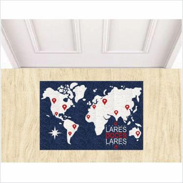 Imagem de Capacho Mapa Mundi Medida Porta 60X40