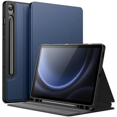 Imagem de JETech Capa para Samsung Galaxy Tab S10 Lite / S10 FE / S9 FE 10,9 Polegadas com S Pen Suporte de Lápis, Suporte Fólio Fino Estojo Protetora para Tablet, Visualização Multiângulo (Azul-Marinho)