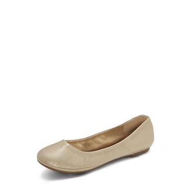 Imagem de Lucky Brand Sapatilha feminina Emmie Ballet, Platina, 7.5 Wide