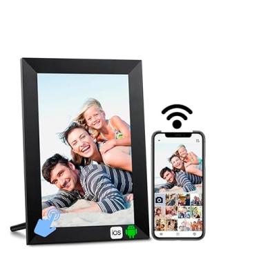 Imagem de Porta-retrato Digital Lcd Wifi 10,1 Polegadas Video Cyl-p1 (Madeira)