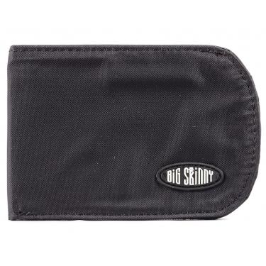 Imagem de Big Skinny Carteira masculina fina dobrável com bloqueio de RFID, comporta até 20 cartões, preta