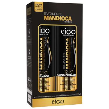 Imagem de Eico Kit Tratamento Mandioca Shampoo 800Ml + Condicionador 750Ml