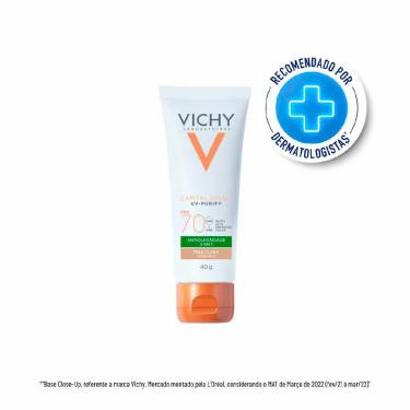 Imagem de Vichy Capital Soleil Protetor Solar Facial Uv-Purify Fps70 Clara 40G